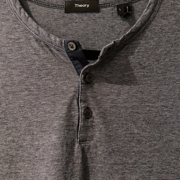 Theory Men's Combo Feeder Stripe Henley Retail - Picture 6 of 7